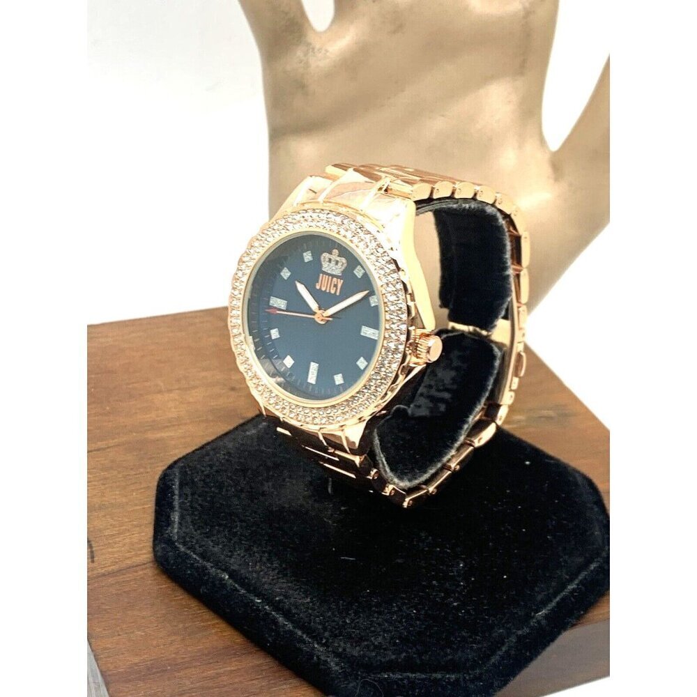 Juicy By Juicy Couture Women's Watch JC/5000 Quartz Blue Dial Rose Gold Steel - Picture 13 of 13